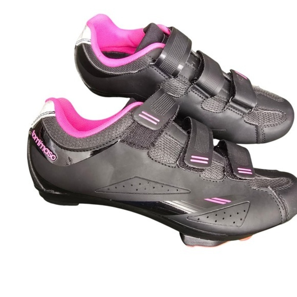 Tommaso W Pista 100 Women's Cycling Shoes Black Pink‎ Size US 9 EUR 40